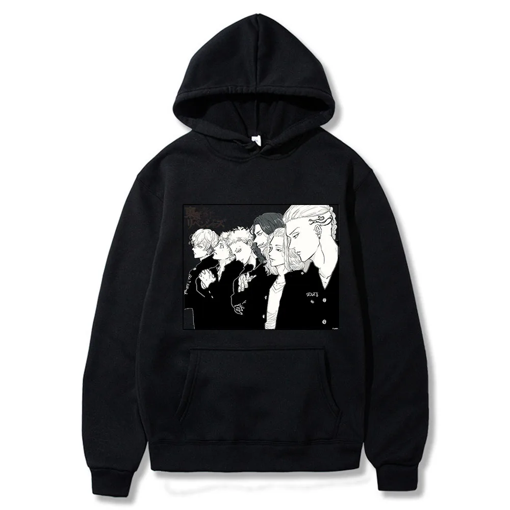 

Tokyo Avengers Man Hoodie Hip Hop Print Pullovers Tops Fashion Unisex Tracksuit Women Sweatshirt Hoodie