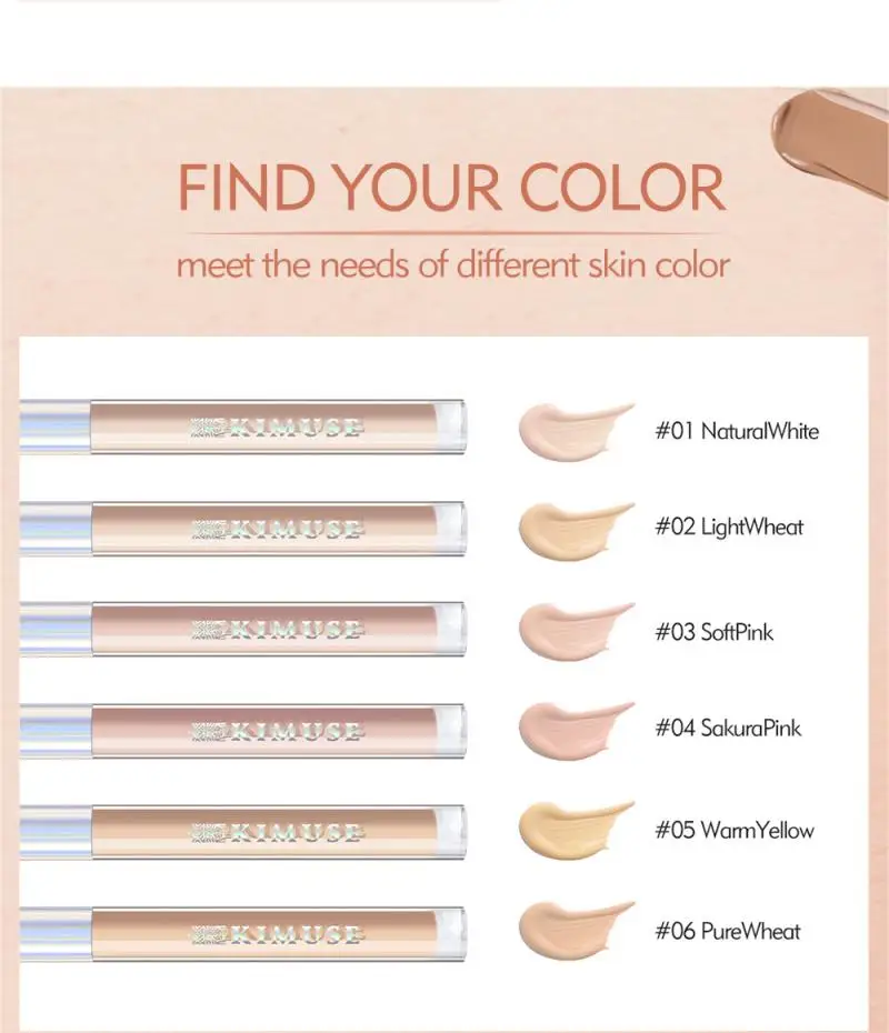 Консилер для лица стойкий водостойкий увлажняющий чехол акне темных кругов поры