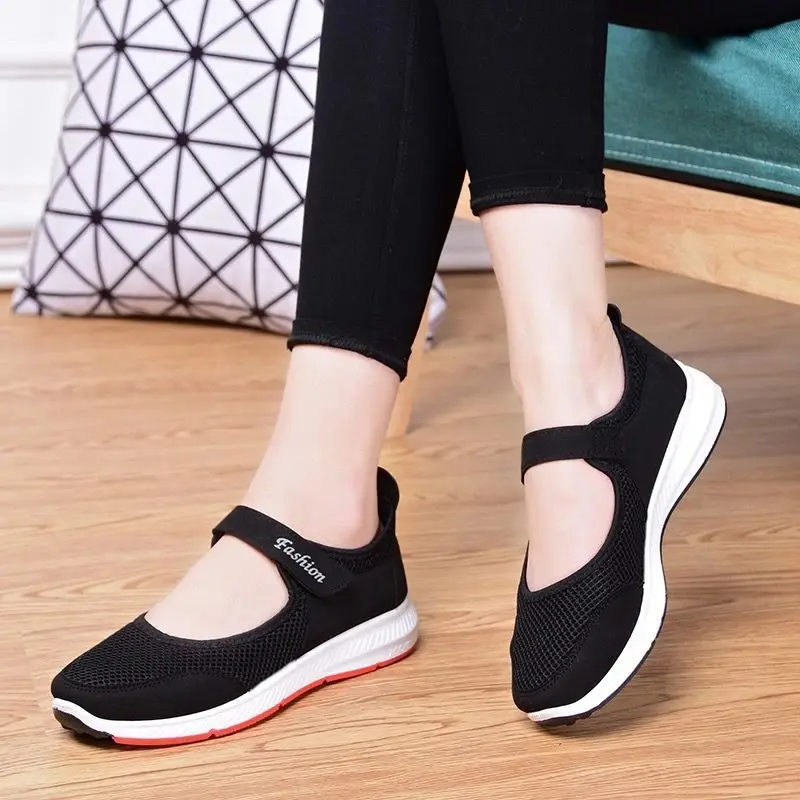 Women Casual Boat Shoes Ladies Slip On Ballet Flats Comfy Soft Zapatos Mujer Mother Red Pink Black Walking Footwear 2021 Summer