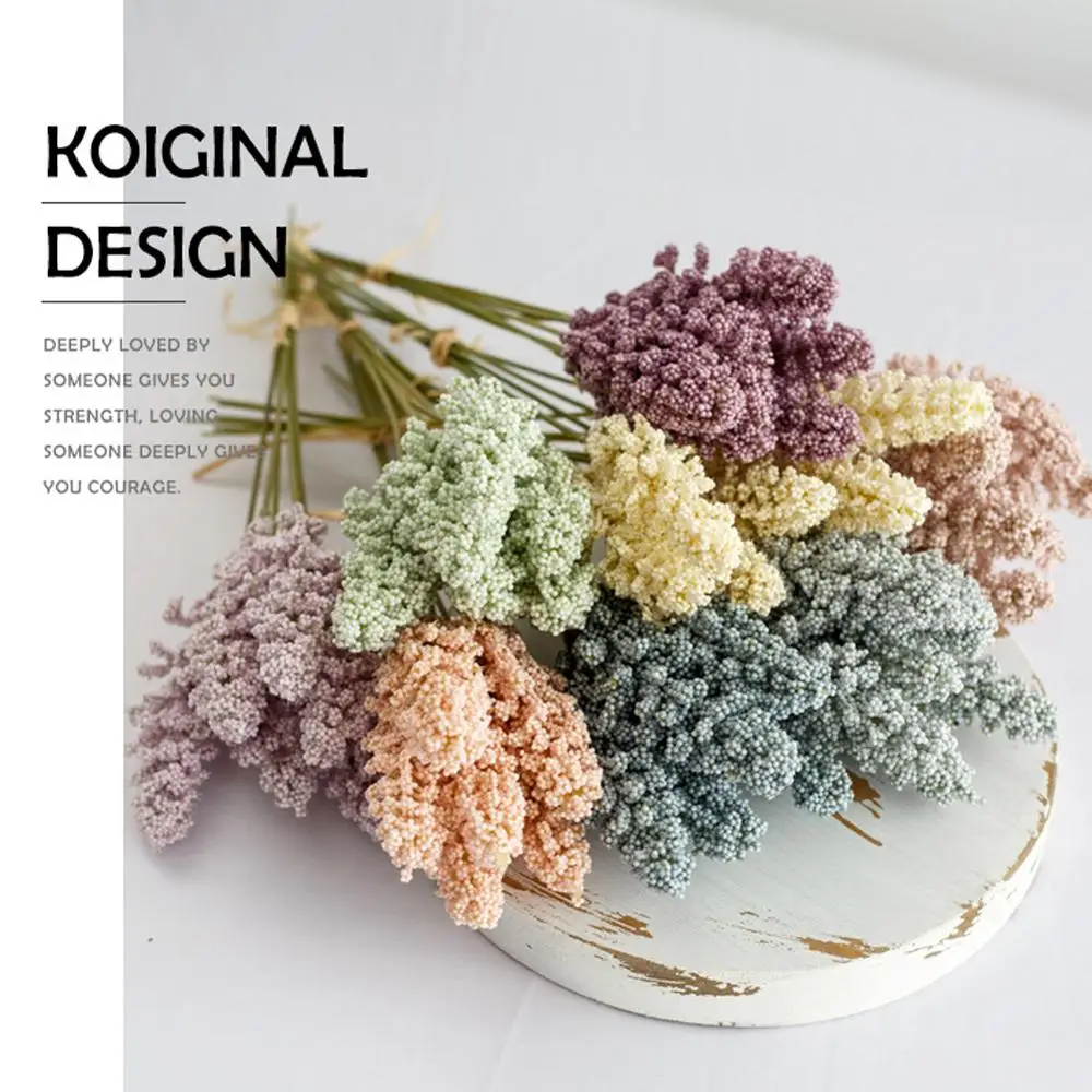 Искусственные цветы 6 шт./лот мини зерна пшеницы из пенопласта украшение для дома