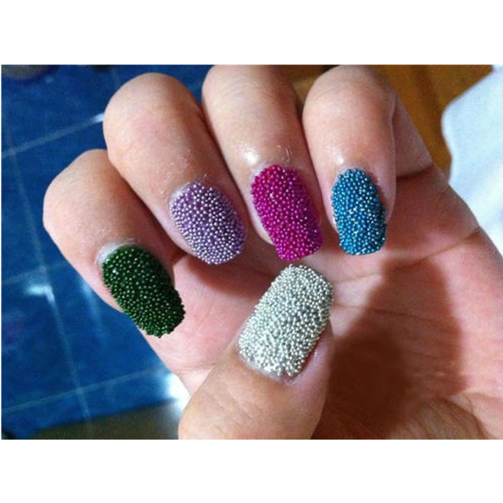 

Nail Art Supplies 3D Crystal Rhinestone Mini Caviar Glass Beads Flat Diamond and Metal Nail Art Accessories