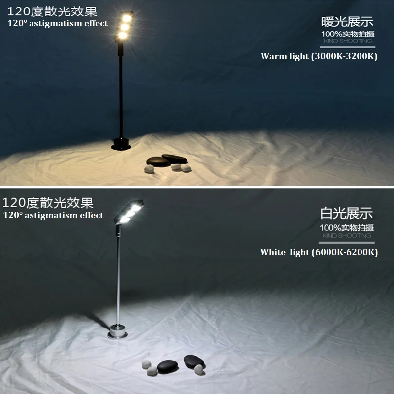 Светодиодный счетчик ювелирных изделий точечное освещение полюс лампа 3w золотые