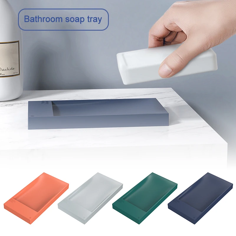 

Soap Saver Dish Bar Holder Tray for Bathroom Counter Shower Kitchen Sponges Rack TP-Hot