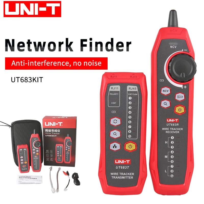UNI T UT683KIT цифровой сетевая линия finder Телефонной сети линии/светодиодная подсветка