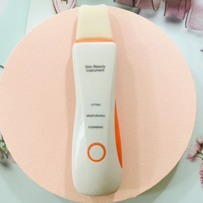 

Professional Ultrasonic Facial Skin Scrubber Ion Deep Face Cleaning Peeling Rechargeable Skin Care Device Beauty Instrument