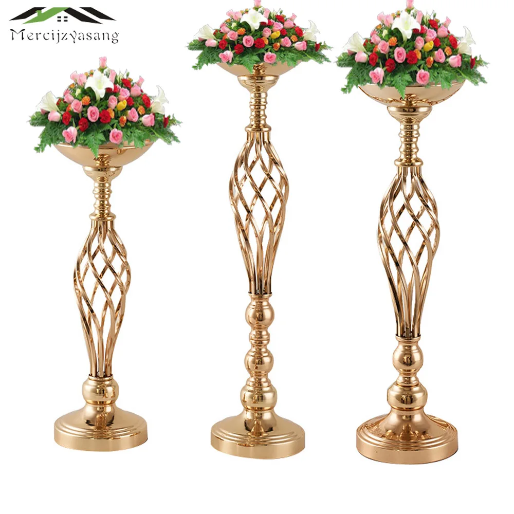 

Цветы вазы подсвечники дорожный свинцовый стол центральный для свадьбы металлический золотой подсвечник-столбик канделябры MB002