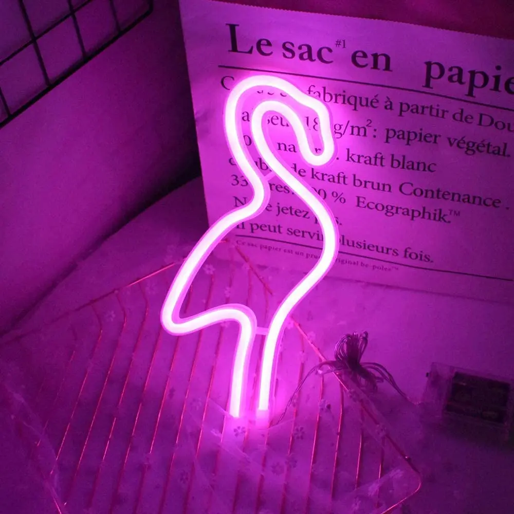 Настенная лампа розовая неоновая декоративный светодиодный неоновый светильник