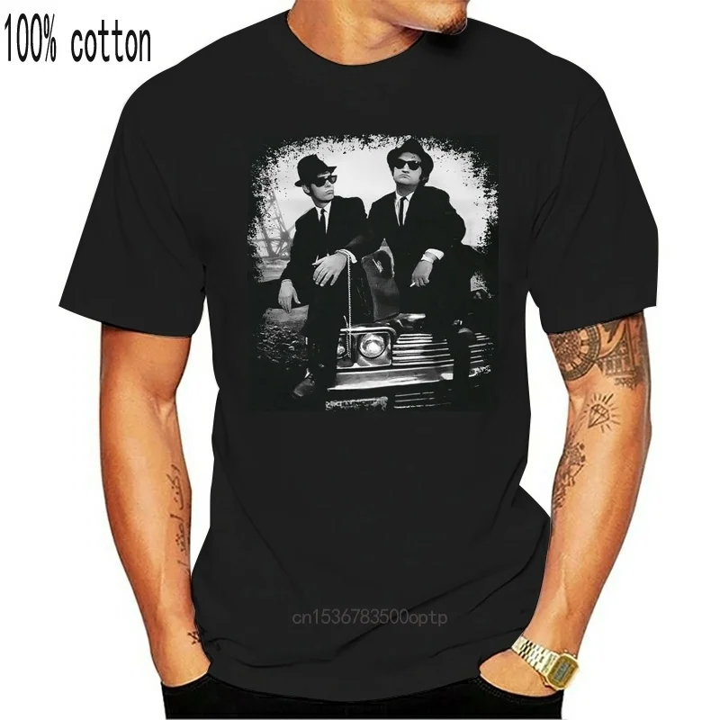 

The Blues Brothers T-shirt Cotton Black Size S To 5XL Dan Aykroyd John Belushi Cotton Top Quality Tops Tee Shirt