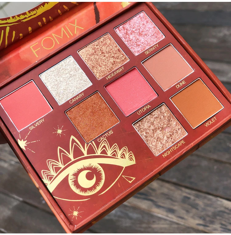 9 видов цветов натуральные блестящие тени для век Палетка с блестками матовый
