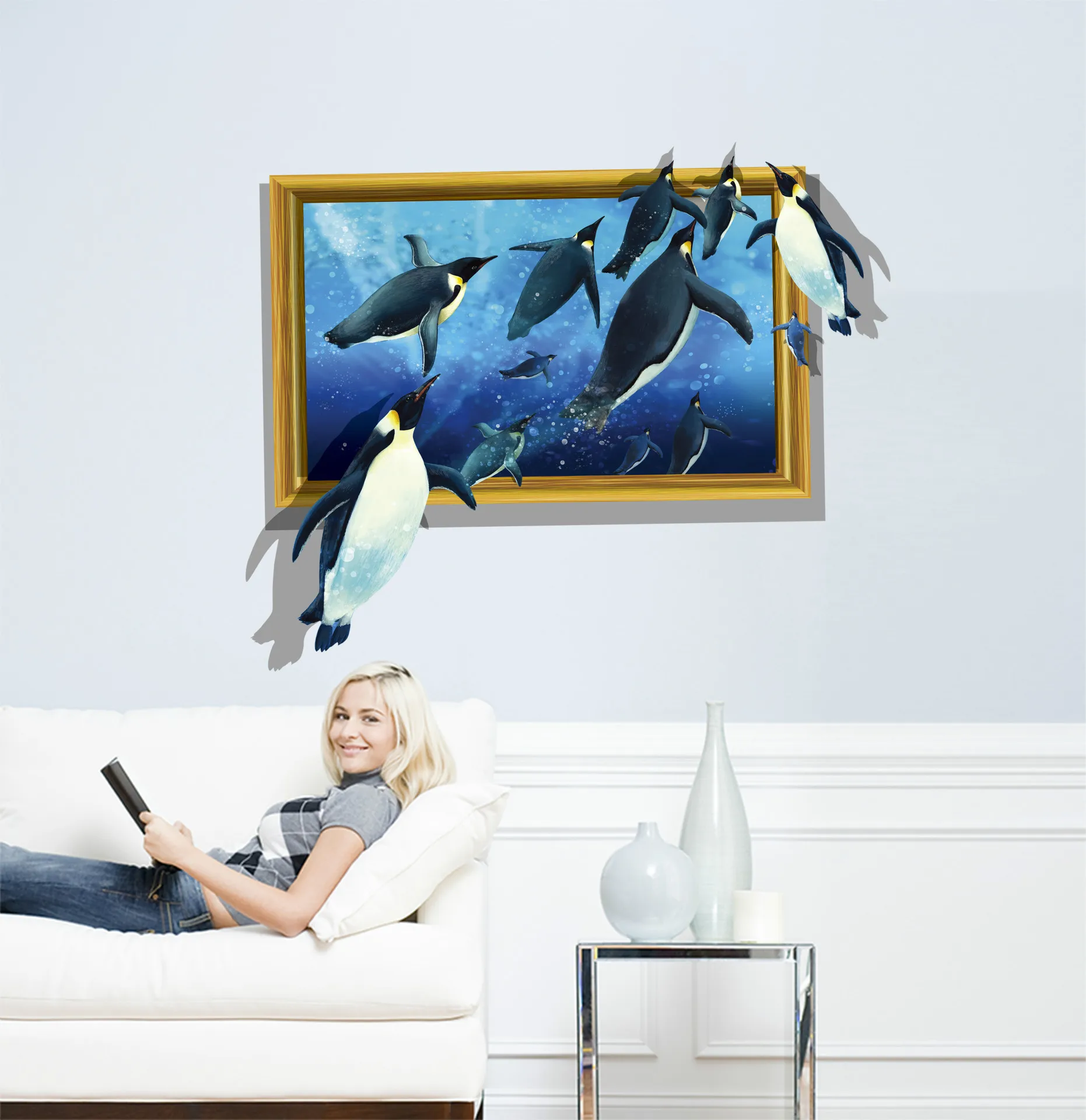 

Wall stickers creative European 3D wall pasters decoration wall stickers