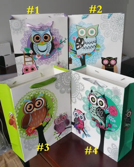 20 шт./лот Объемный дизайн Совы 210 г белая крафт-бумага канцелярские товары