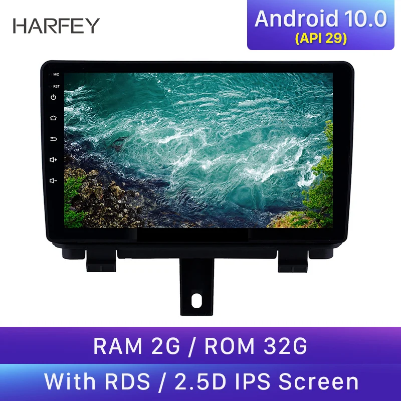 Harfey сенсорный экран HD 9 дюймов Bluetooth 2din Android 10 0 автомобильное радио GPS навигация