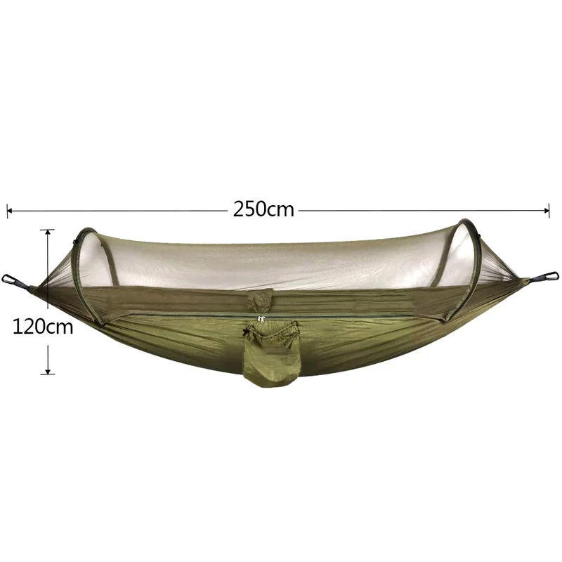 

Woven hanging bed 1-2 person netting outdoor mosquito net portable of great strength campsite parachute cradles hunting to sleep