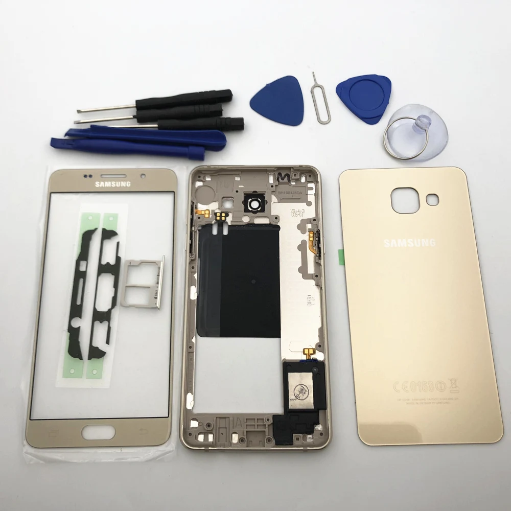 Полный корпус средняя рамка + задняя крышка корпуса фронтальный экран стеклянный