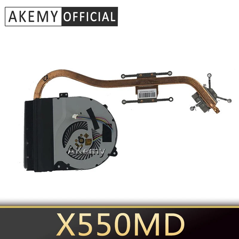 

Akemy For ASUS X550MD X550MJ X552M X550M Laptop CPU VGA Cooling Fan Heatsink Heat Sink Cooler Radiator