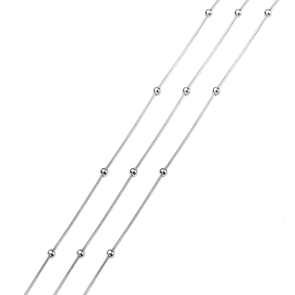 Цепочка-змейка из нержавеющей стали 0 9 мм 2 м | Украшения и аксессуары