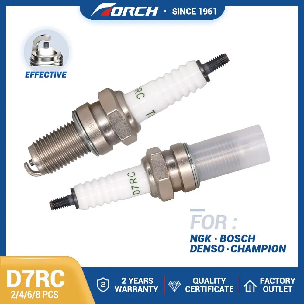 

Ignition System TORCH Resistor Motorcycle Spark Plug D7RC Replace for Candle DR7EA for Yamaha BEAR TRACKER 1999-2004