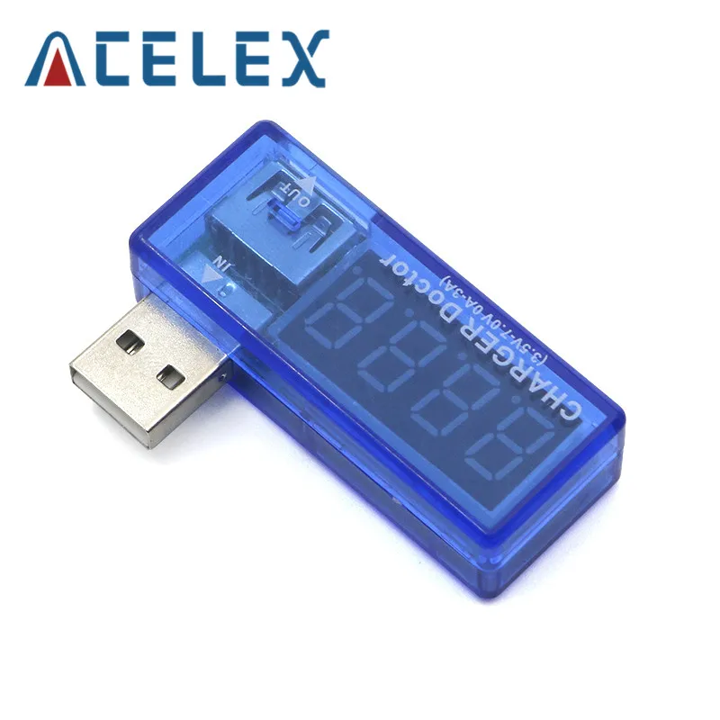 Цифровой USB мобильный мощность зарядки Ток Напряжение тестер метр мини зарядное