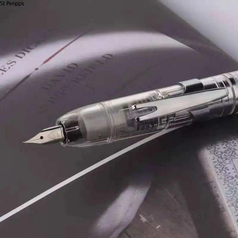 Lanbitou Press-type Fountain Pen Plastic Ink Pen EF/F Nib Converter Filler Stationery Office Supplies writing Pens St Penpps