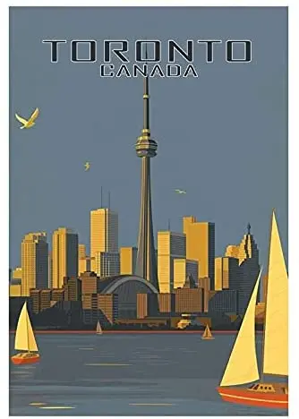 

Bernice Blechschild Toronto Canada Kanada Metallschild 20x30 Deko Tin-Plate Sign, 20x30 cm, Multicoloured