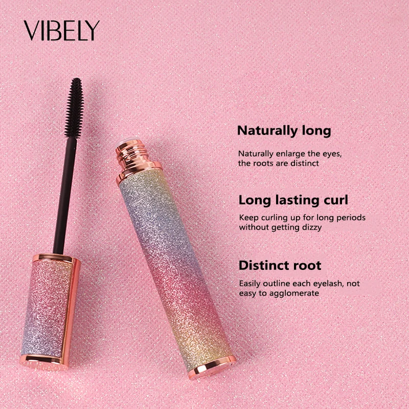 

4D Silk Fiber Lashes Thick Lengthening Black Mascara Long Lash Eyelash Extension Eye Lashes Brush Makeup Eye Cosmetics