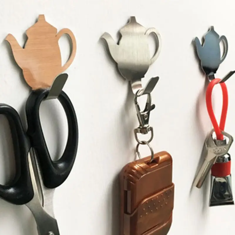 2 шт./компл. стены кухни дверь металлический крючок для ключей Британский чайник
