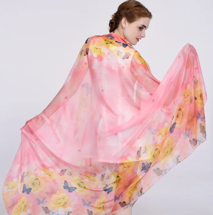 

Scarf women fashion Printed Scarves Hair Tie Flower Leopard Striped Ribbon Headwear Retro White