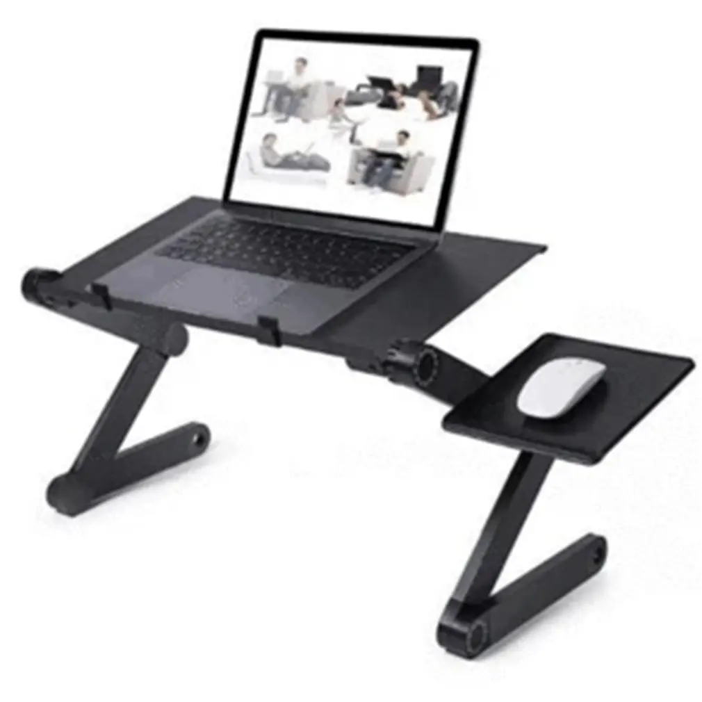 

Adjustable Laptop Table Portable Folding Computer Desk Notebook Desktop Stand Aluminum Alloy for Sofa Bed LESHP