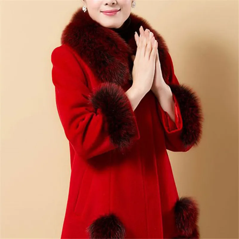 Женская зимняя верхняя одежда 2021 искусственное шерстяное пальто модные