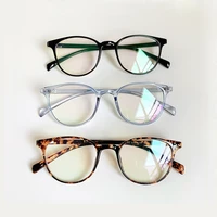 fashion womens eye glasses frame mens vintage retro round eye glasses clear lens optical spectacle frame transparent pink
