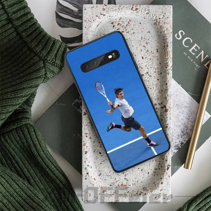 

Tennis Roger Federer RF Phone Case Coque Fundas For Samsung Galaxy A10 A20 A21 A30S A40 A50 A51 A70 A71 Note 8 9 10 Cases Cover