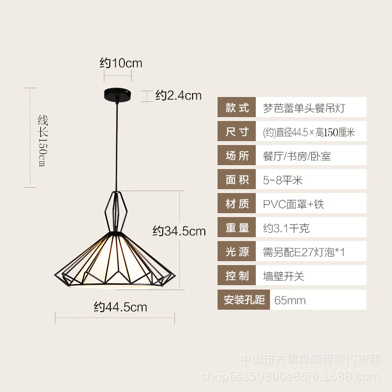 Kopen Nordic Led Iron Industriële Lamp Luminaria Pendente Hanglamp Commerciële Verlichting Keuken Eetkamer Bar Eetkamer Woonkamer