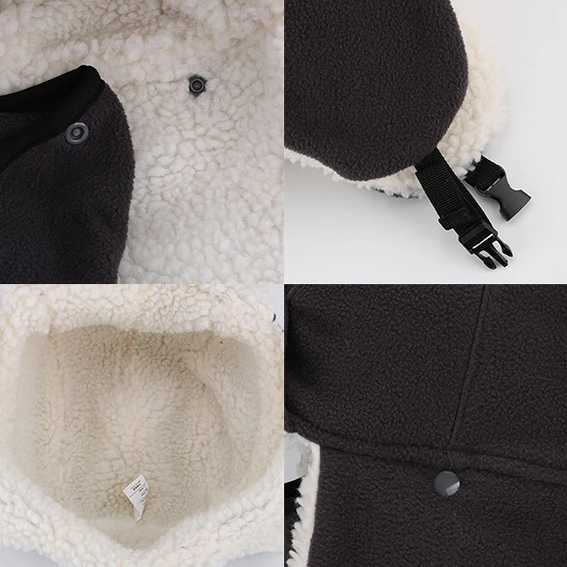 

Face Mask Hat Faux Fleece Warmer Neck Protective Headgear for Skiing Outdoor Camping Hiking SEC88