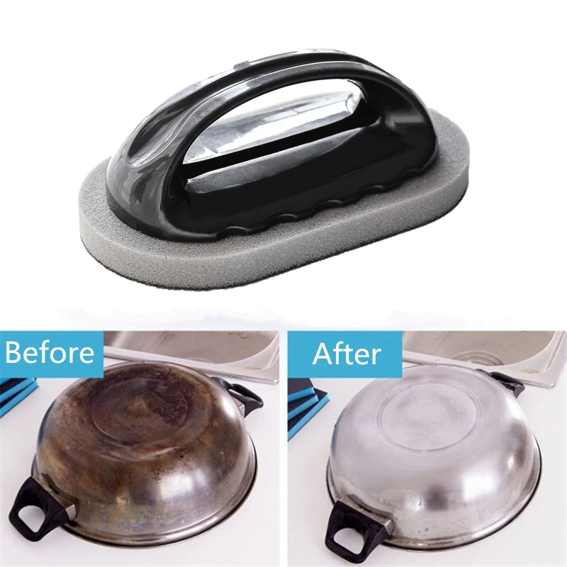 Нанометр алмазная губка для песка Волшебная щетка чистки кастрюль и окон с/без