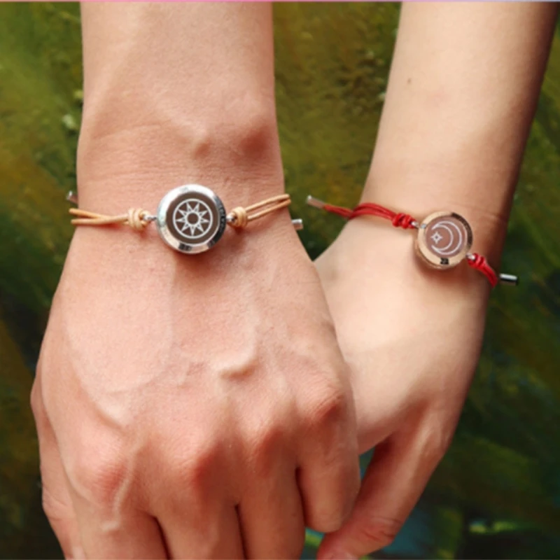 1 пара умный Браслет для пар сенсорный браслет на большие расстояния совместим с