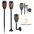 Светодиодный мерцающий танцевальный светильник на солнечной батарее, настенный фонарь с креплением на голову, уличная декоративная лампа для сада, двора, патио, дорожек