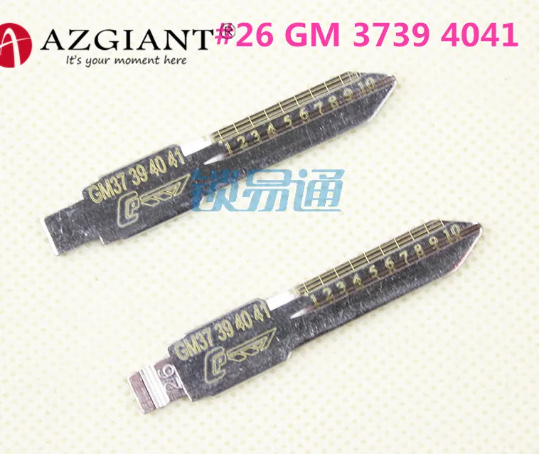 26 # Выгравированная линейная клавишная шкала эмбрион для GM37 39 40 41 Buick Regal Lishi 2-in-1