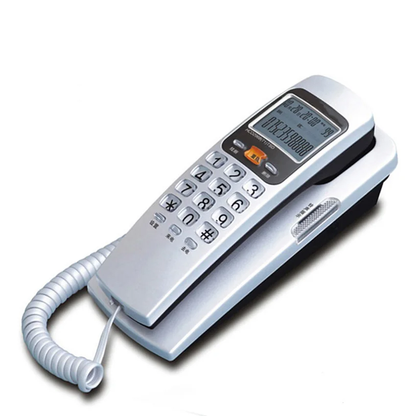 

Fashion Corded Phone Landline Telephone with FSK / DTMF Caller ID, Ringtone Adjustment, Support Callback for Home Office