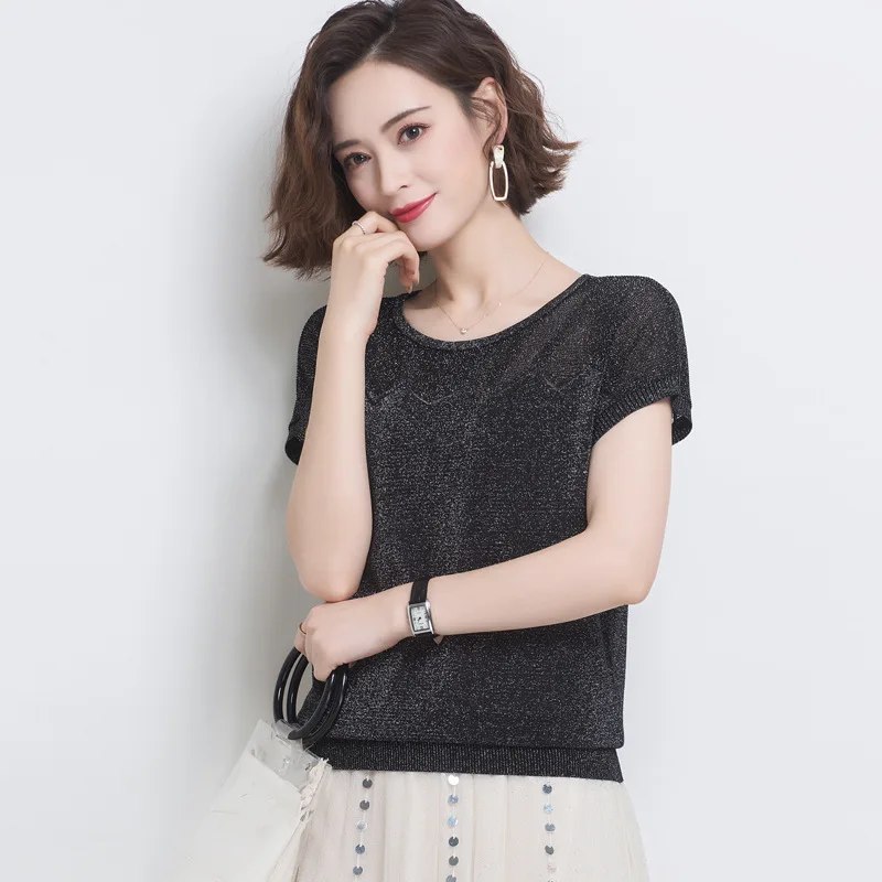 

Fashion Harajuku Love Printed Women T-shirts Casual Tee Tops Summer Black