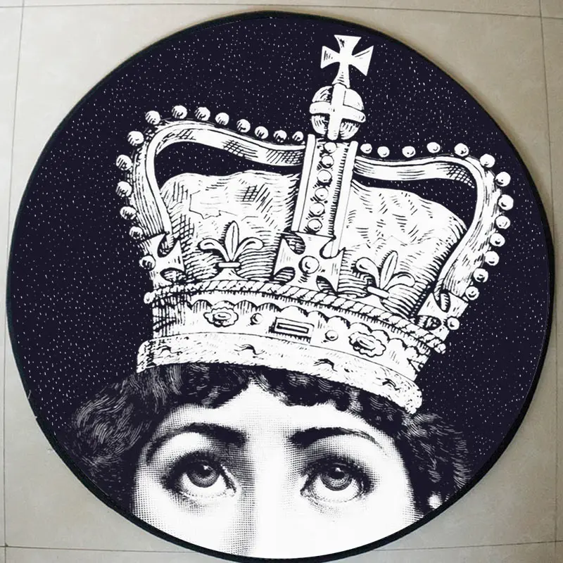 Высококачественные круглые коврики lina для гостиной Мультяшные двери напольный