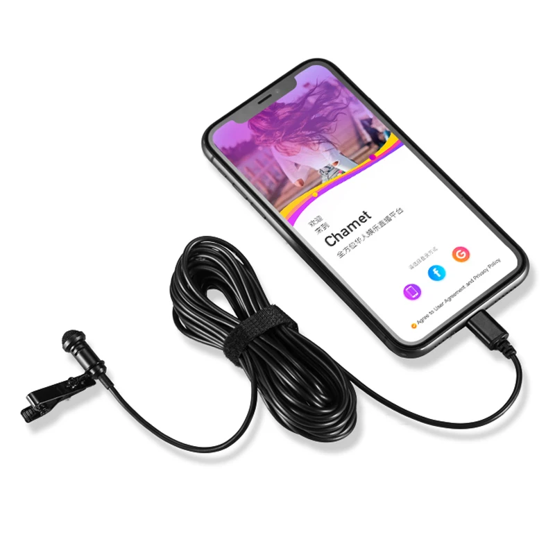 Всенаправленный металлический микрофон 6 м разъем 3 5 мм петличка с зажимом для