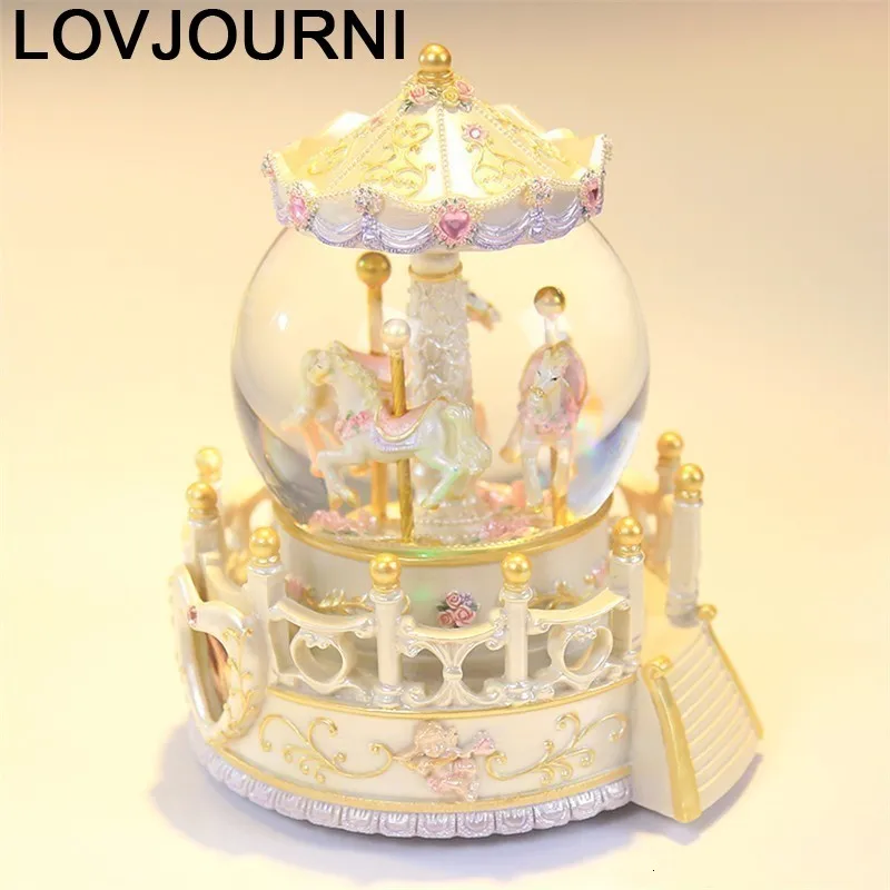 Karuzela Pozytywka аксессуары для украшения дома Carrusel Snow Globe De Musica Boite A Musique Carousel Caja