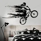 Велосипедная виниловая наклейка на стену, велосипедная Наклейка на стену, BMX декор, украшение для дома, съемная Настенная роспись HJ441