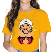 cool design o neck tshirt popeye the sailor spinach cartoon pure cotton original t shirt woman tops 4xl plus size