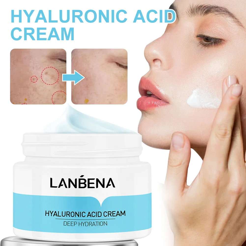 

50g Hyaluronic Acid Facial Cream Deeply Moisturizing Nourishing Face Cream Shrinking Pores Improving Roughness Skin Care Cream