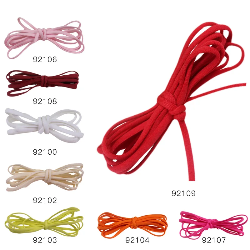 25 ярдов/рулон 5 мм Модный мягкий нейлоновый шнур эластичная нить для женщин