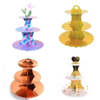3 tiers cardboard cupcake stands disposable paper cupcake holder towers for weddings birthday parties baby showers graduations