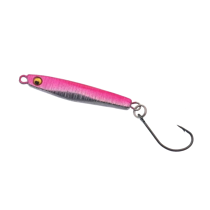 HISTOLURE 5PCS/lot Metal Jigging Fishing Lure with single Hook 2.5g 6g  Mini Jig Hard Bait  Spoon Lure Fishing Tackle