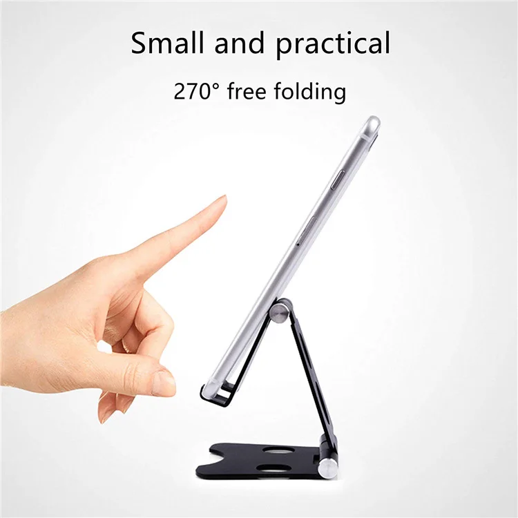 

Phone Stand for iPhone 11 Foldable Metal Desk Phone Holder Mobile Phone Stand