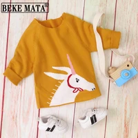 baby sweater 2022 spring cartoon unicorn knit cotton newborn toddler girl pullver sweater infant clothes baby clothing